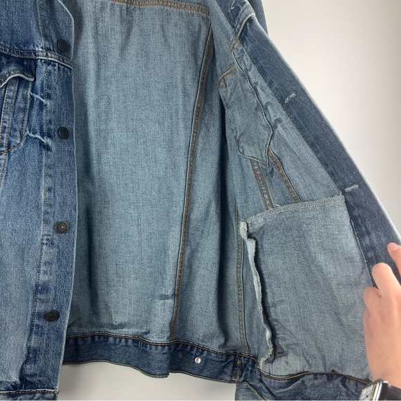 Levi’s Trucker Denim Jean Jacket Men’s Size XL Style # 723340139 - Picture 4 of 12